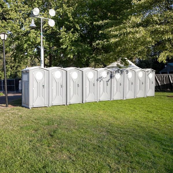 our team frequently cleans and services the special event porta potties to ensure they are clean and hygienic throughout the event